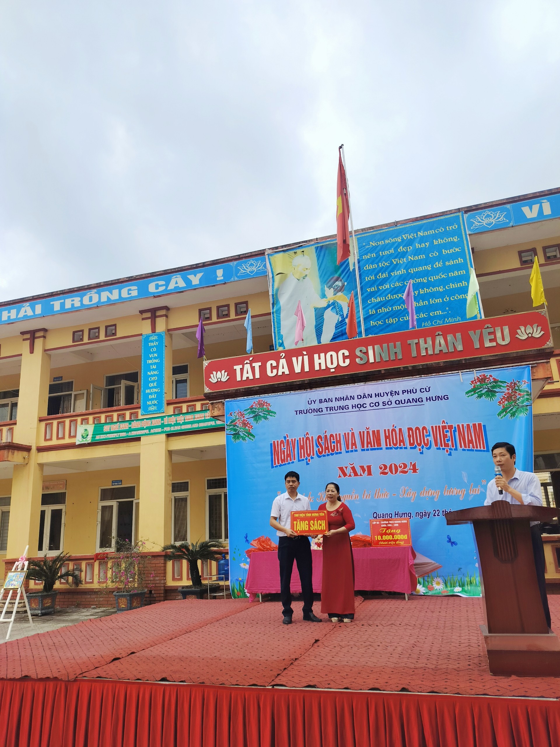Trường THCS Quang Hưng tổ chức Ngày Sách và Văn hóa đọc năm 2024