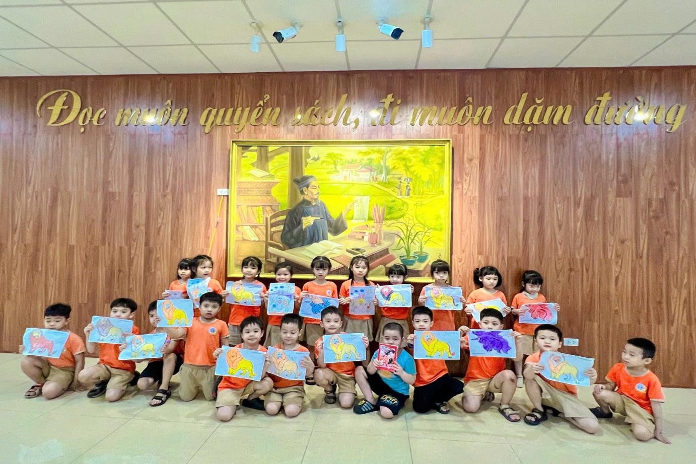 Gieo mầm văn hoá đọc cho trẻ mầm non: Trường Mầm non tư thục Hoa Phượng với hoạt động trải nghiệm tại Thư viện tỉnh Hưng Yên